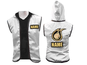 Kanong Custom Women Boxing Hoodies / Walk in Hoodies : Silver